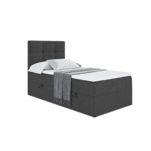 wohnli-moebel-suche-800000516889 Wohnli Möbelsuche - BOXBETT mit Matratze H3 und Lattenrost - MARCE - 90x200 - Rechts Dunkelgrau