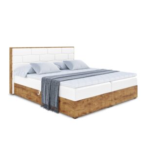 Wohnli Möbelsuche - BOXBETT mit Matratze H4 und Lattenrost - LOLLI8 - 180x200 - Weiß Hochglanz