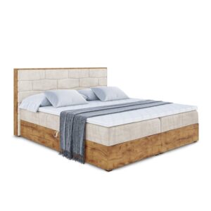 Wohnli Möbelsuche - BOXBETT mit Matratze H4 und Lattenrost - LOLLI8 - 200x200 - Beige
