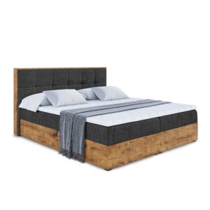 wohnli-moebel-suche-800000517700 Wohnli Möbelsuche - BOXBETT mit Matratze H4 und Lattenrost - LOLLI7 - 140x200 - Schwarz