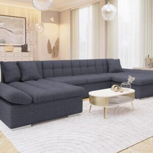 wohnli-moebel-suche-800000518422-1 WOHNLANDSCHAFTEN Alia Textil MIRJAN24 Möbel > Sofas & Couches > Wohnlandschaften > Wohnlandschaften U-Form Grau