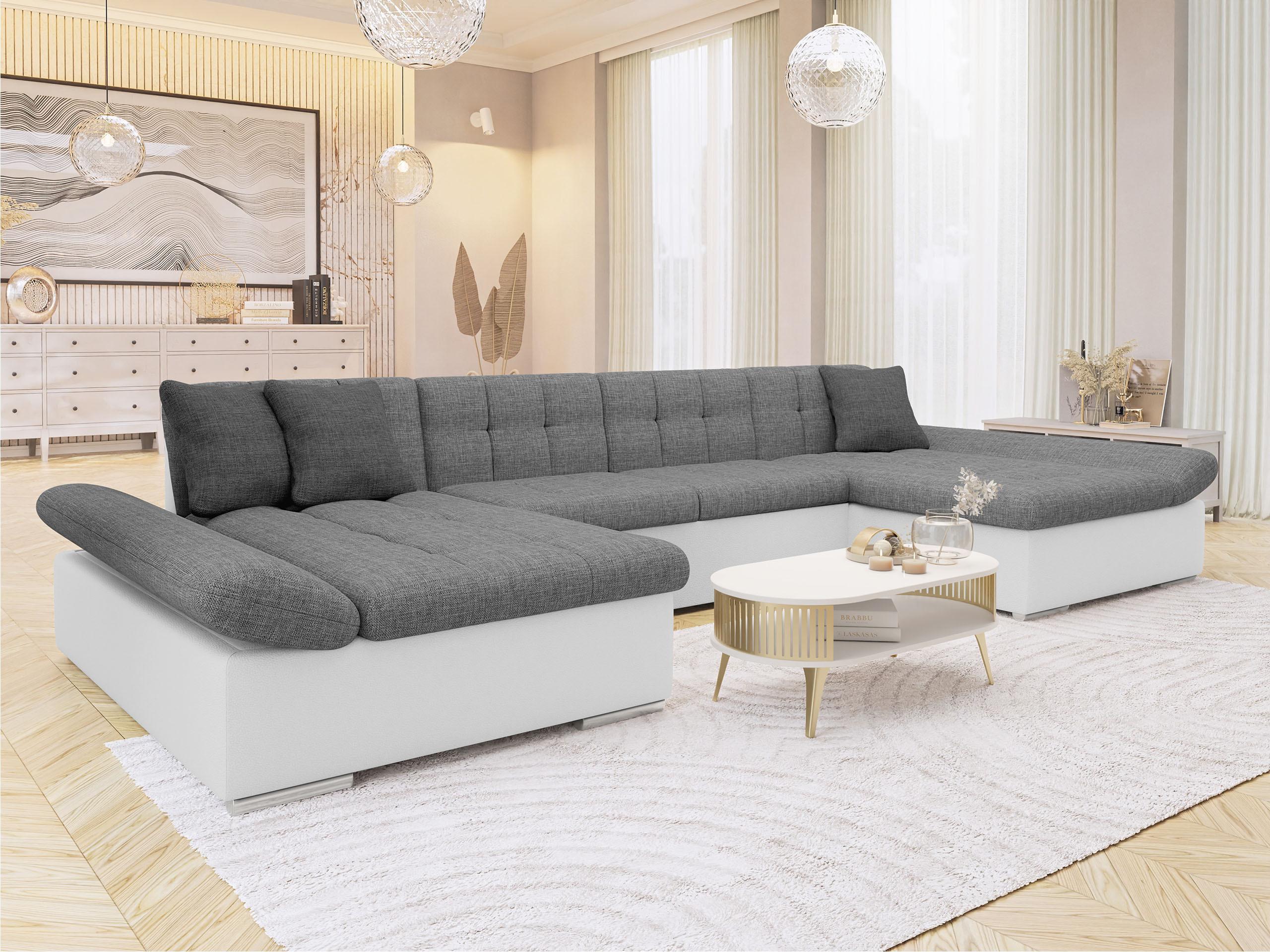 WOHNLANDSCHAFTEN Alia Lux Textil MIRJAN24 Möbel > Sofas & Couches > Wohnlandschaften > Wohnlandschaften U-Form Grau