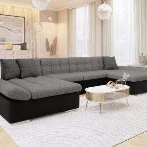 wohnli-moebel-suche-800000518448-1 WOHNLANDSCHAFTEN Alia Lux Textil MIRJAN24 Möbel > Sofas & Couches > Wohnlandschaften > Wohnlandschaften U-Form Grau