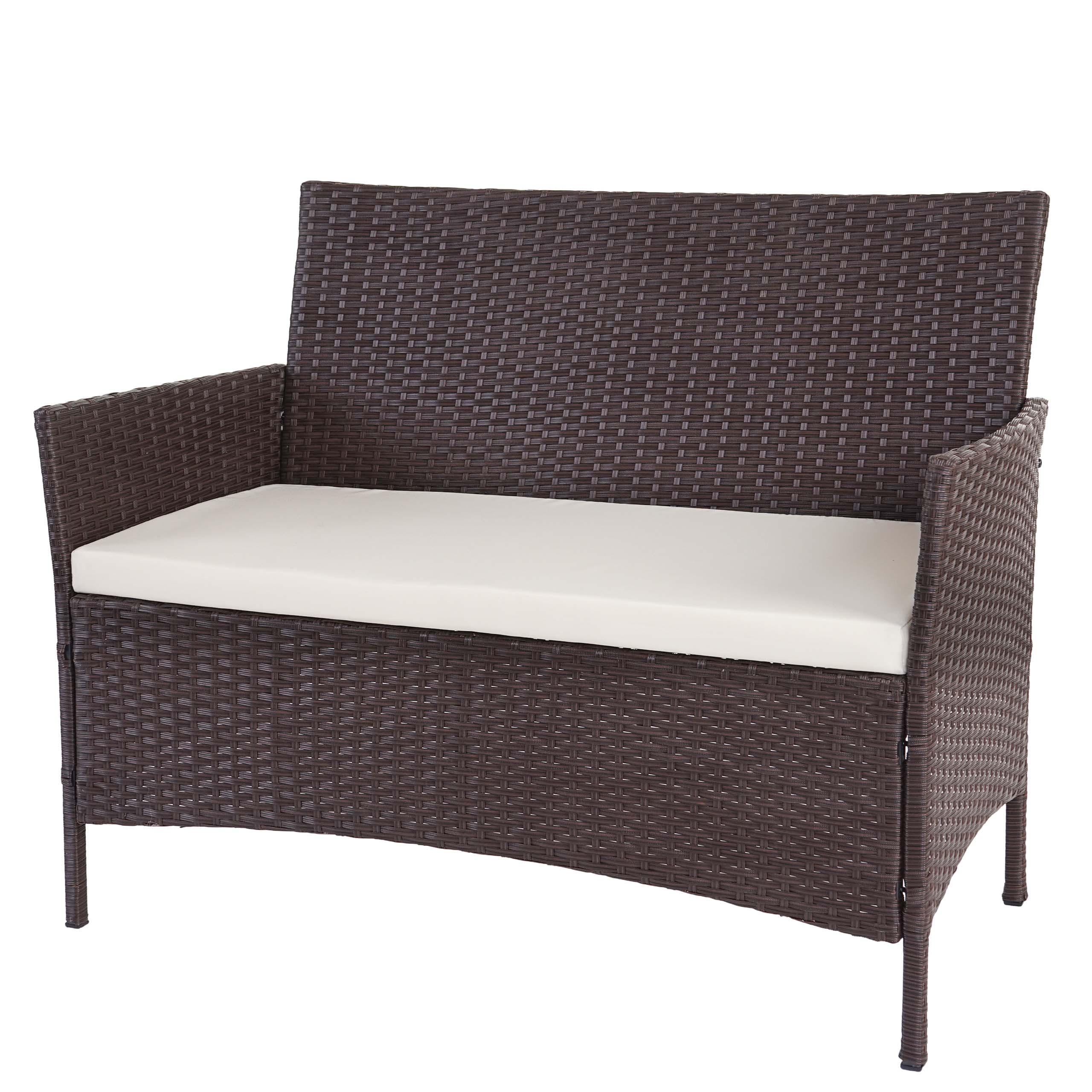 wohnli-moebel-suche-800000520262 Wohnli Möbelsuche - POLY-RATTAN GARTENBANK Braun