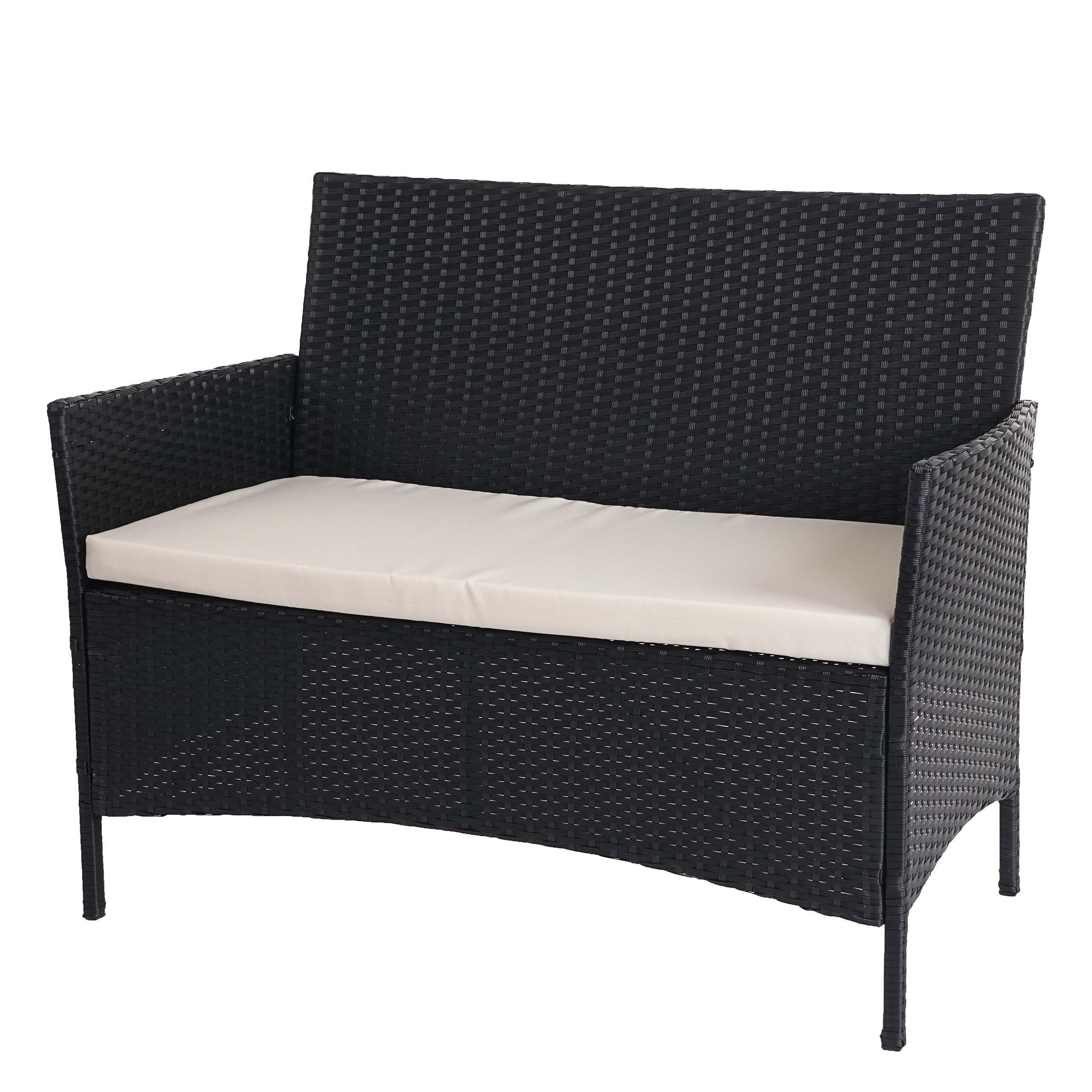 wohnli-moebel-suche-800000520266 Wohnli Möbelsuche - POLY-RATTAN GARTENBANK Anthrazit