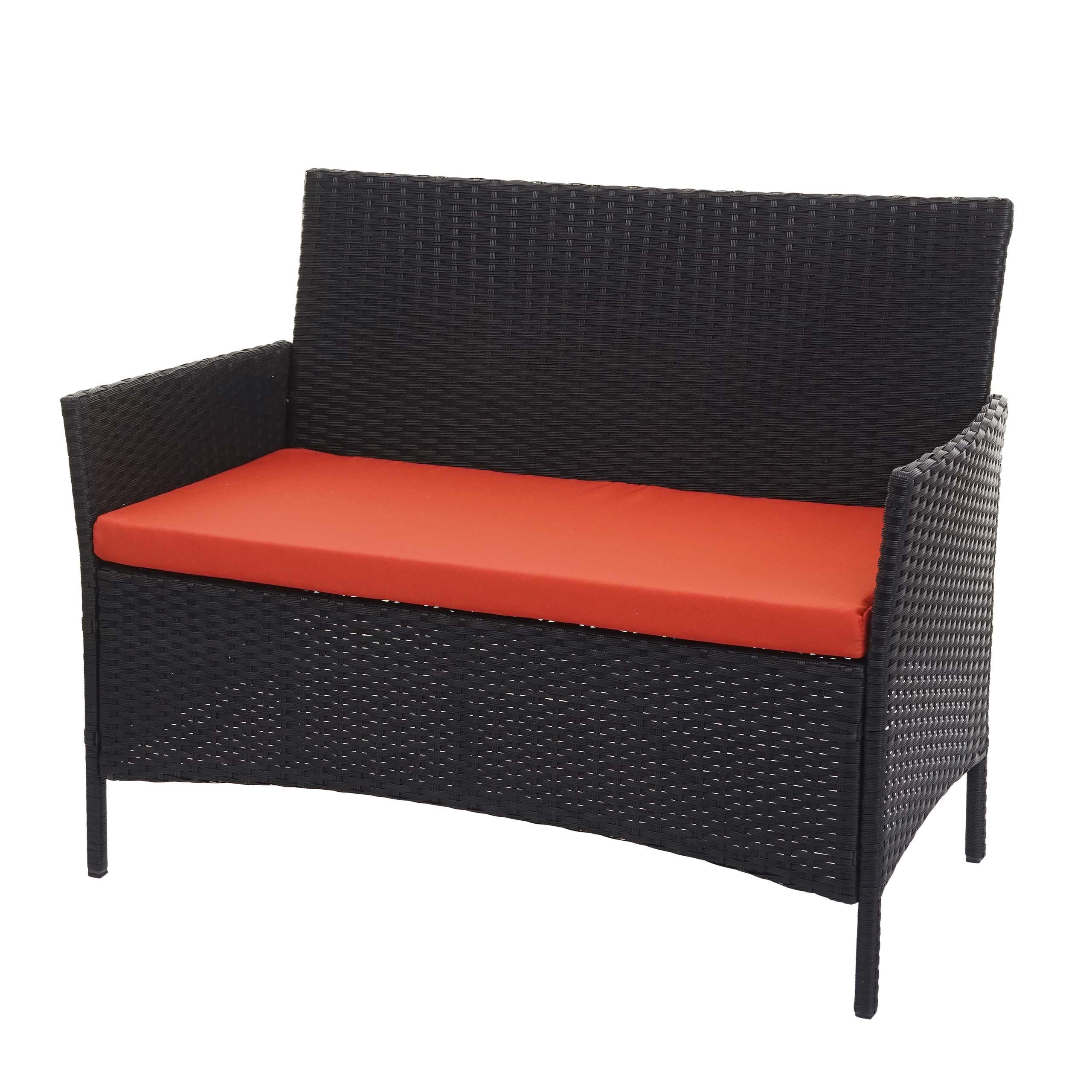 wohnli-moebel-suche-800000520293 Wohnli Möbelsuche - POLY-RATTAN GARTENBANK Schwarz