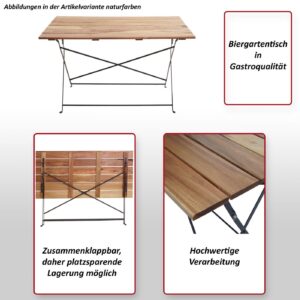 wohnli-moebel-suche-800000520358-1 BIERGARTENTISCH KLAPPBAR rechteck Braun Holz MCW Garten & Outdoor > Gartenmöbel > Gartenmöbel-Sets Braun