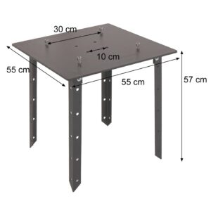 BODENPLATTE SCHIRM PRO Schwarz Metall MCW Garten & Outdoor > Sonnen- & Sichtschutz > Sonnenschirmständer Schwarz