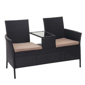 wohnli-moebel-suche-800000523091 Wohnli Möbelsuche - POLY-RATTAN SITZBANK Schwarz