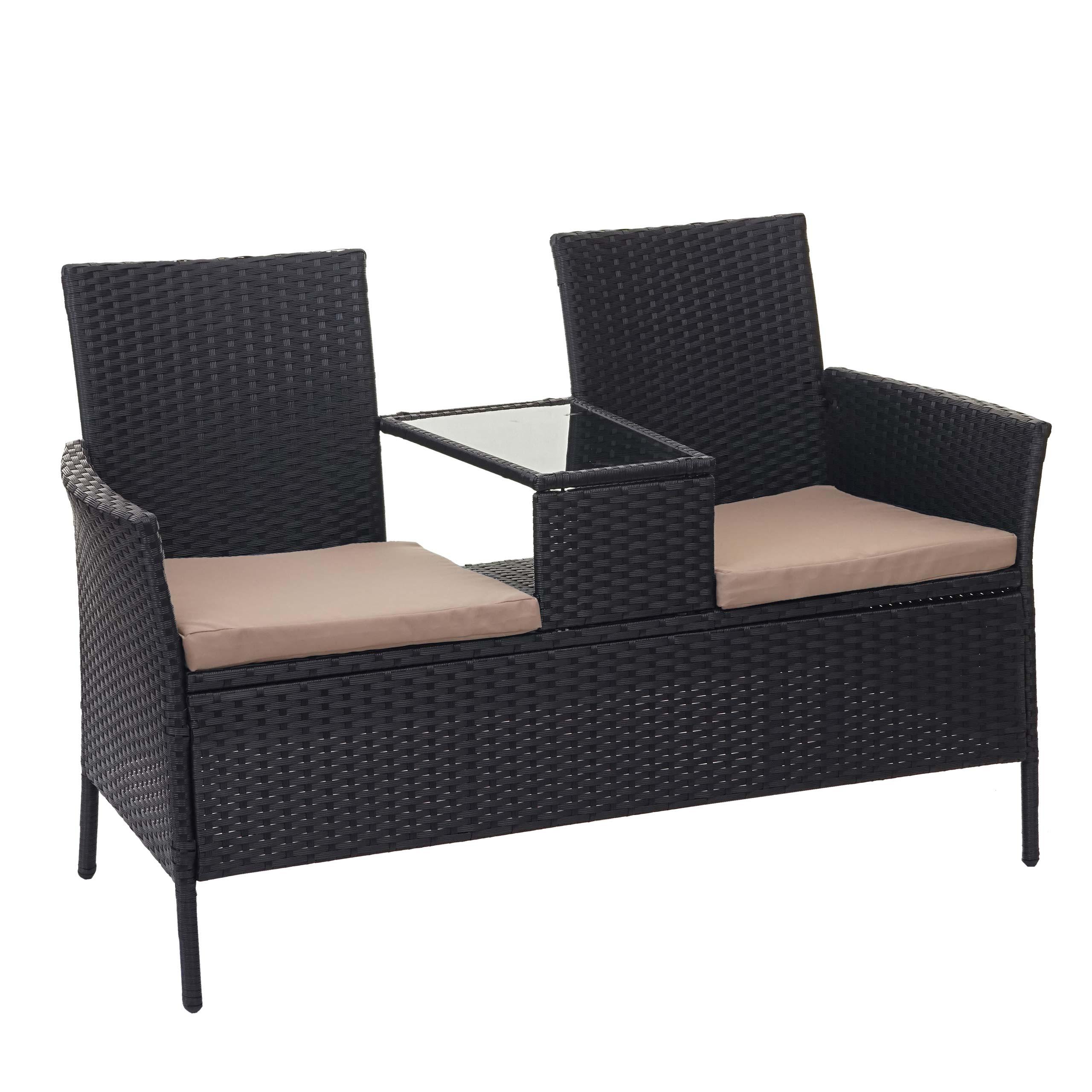wohnli-moebel-suche-800000523091 Wohnli Möbelsuche - POLY-RATTAN SITZBANK Schwarz