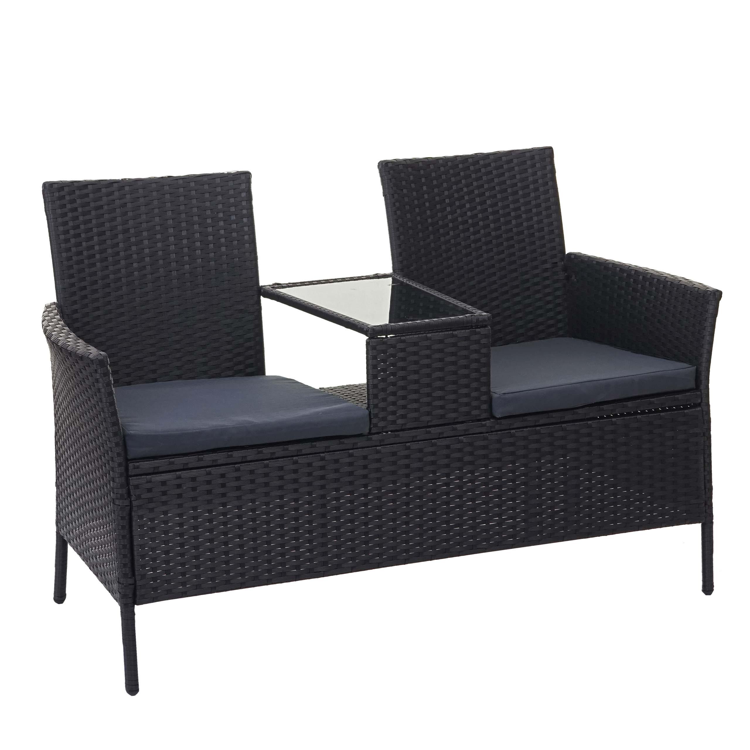 wohnli-moebel-suche-800000523186 Wohnli Möbelsuche - POLY-RATTAN SITZBANK Schwarz
