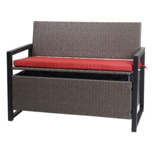 wohnli-moebel-suche-800000523195 Wohnli Möbelsuche - POLY-RATTAN 2ER SITZBANK Grau