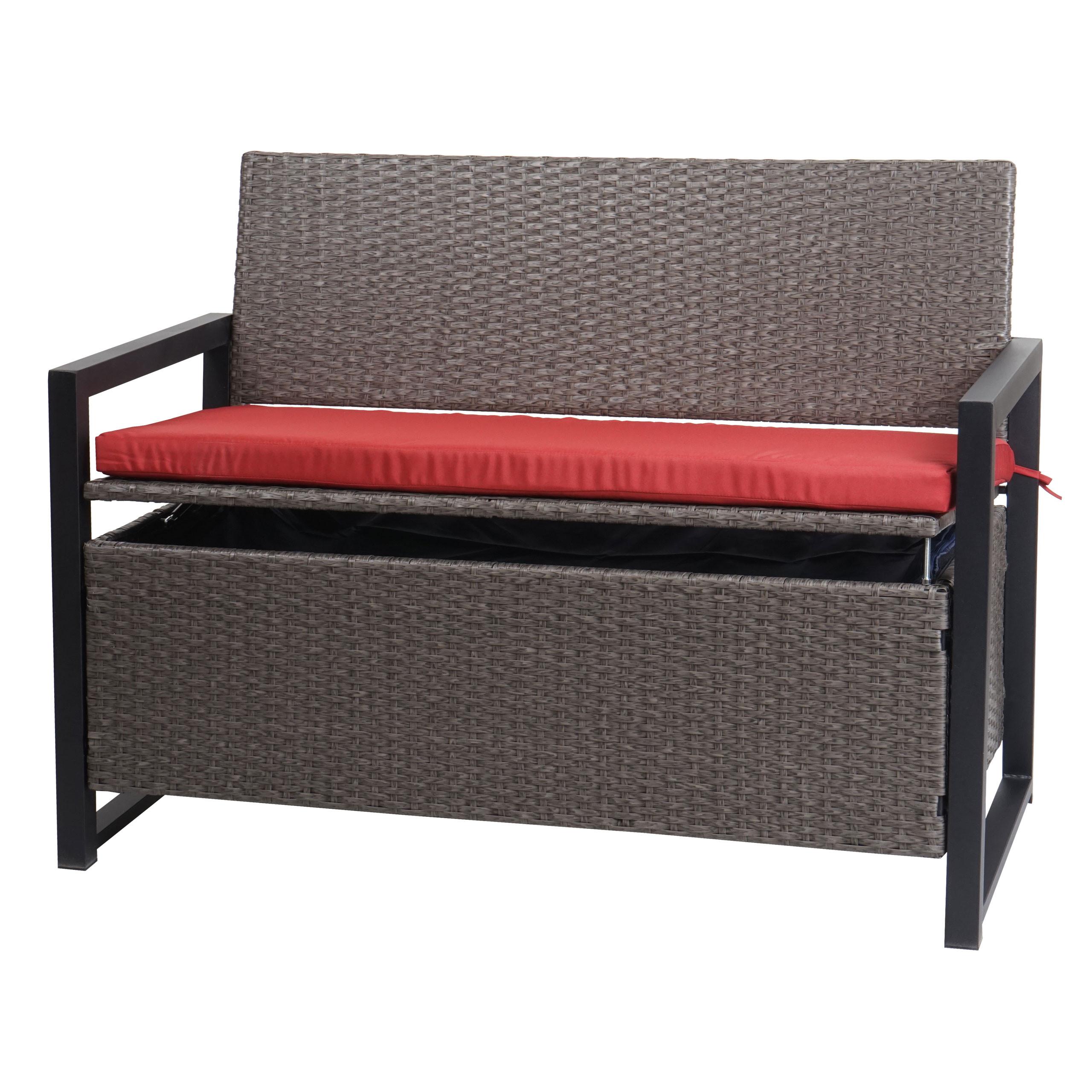 wohnli-moebel-suche-800000523195 Wohnli Möbelsuche - POLY-RATTAN 2ER SITZBANK Grau