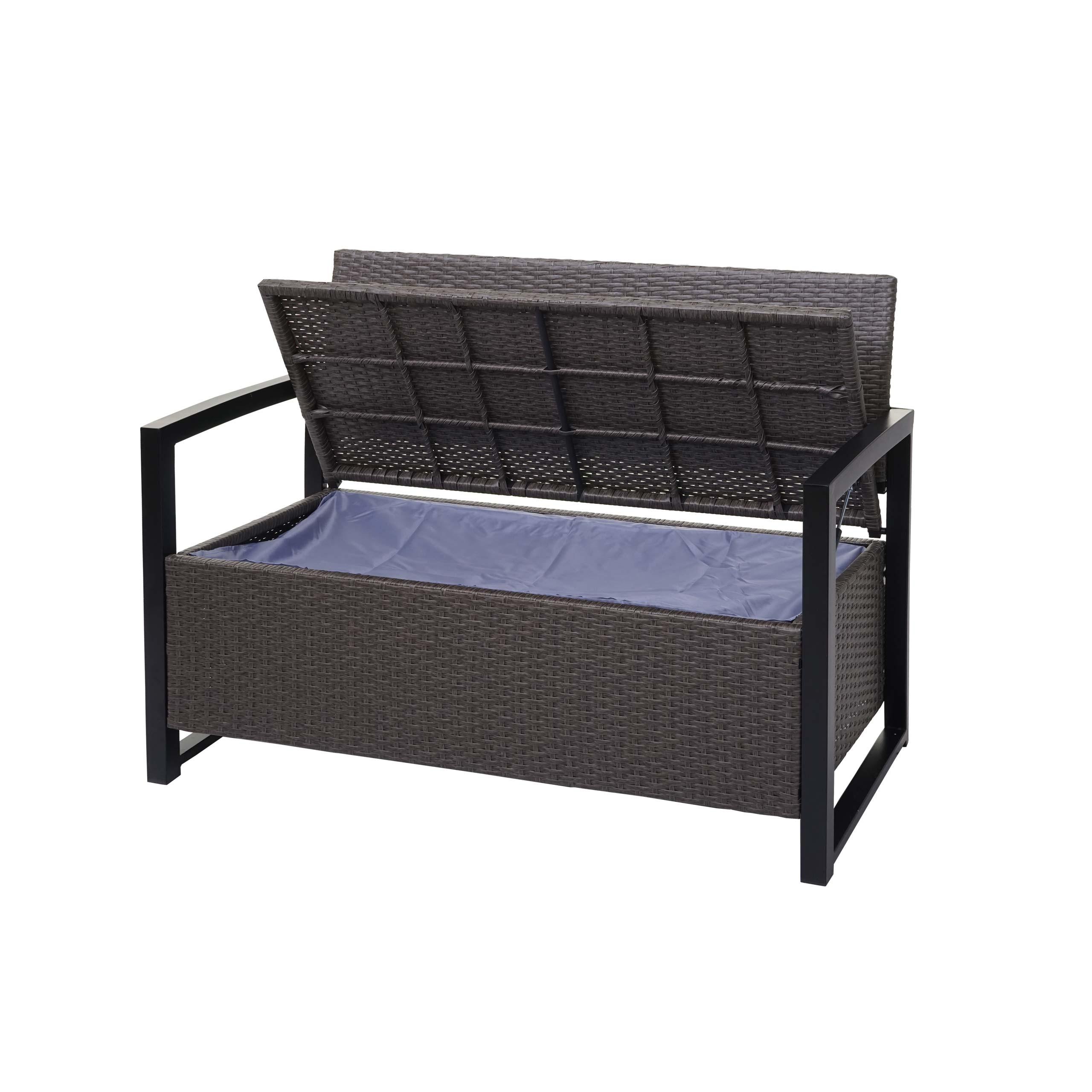 wohnli-moebel-suche-800000523205 Wohnli Möbelsuche - POLY-RATTAN 2ER SITZBANK Hellgrau