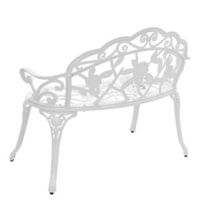 wohnli-moebel-suche-800000526267-1 GARTENBANK Monfalcone Metall casa.pro Garten & Outdoor > Gartenmöbel > Gartenbänke Weiß