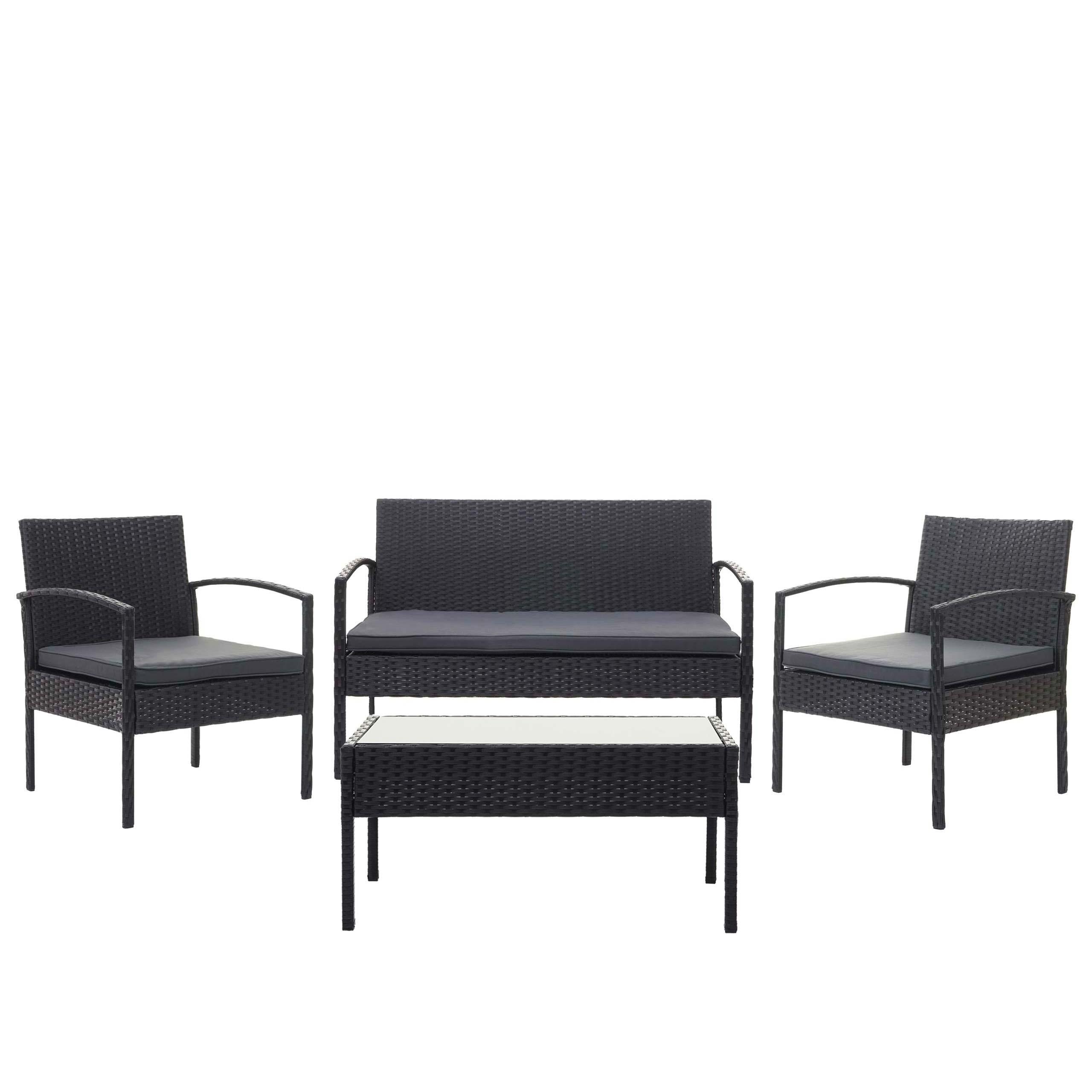 wohnli-moebel-suche-800000526853 Wohnli Möbelsuche - POLY-RATTAN GARNITUR Schwarz