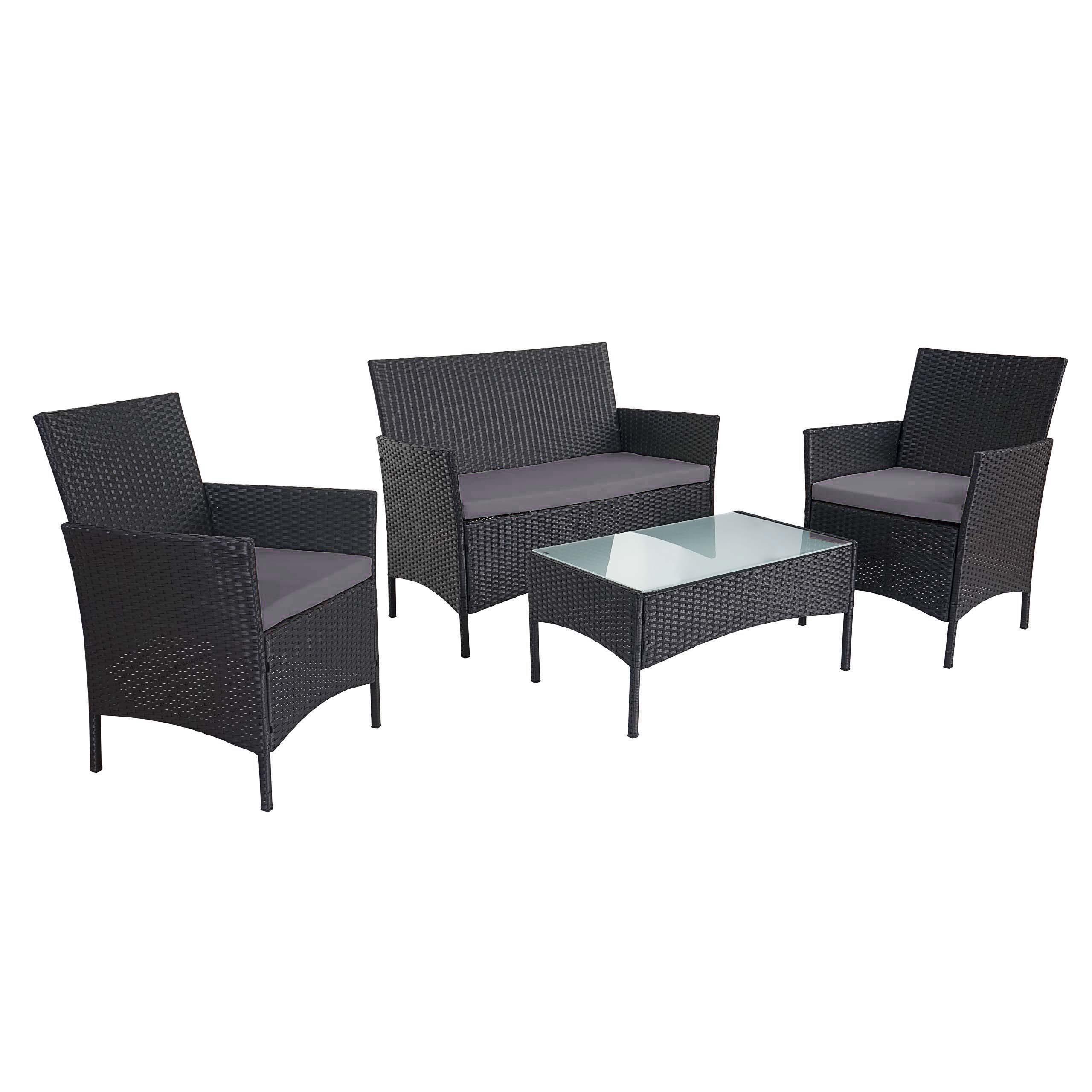 wohnli-moebel-suche-800000526894 Wohnli Möbelsuche - POLY-RATTAN GARTEN-GARNITUR Anthrazit