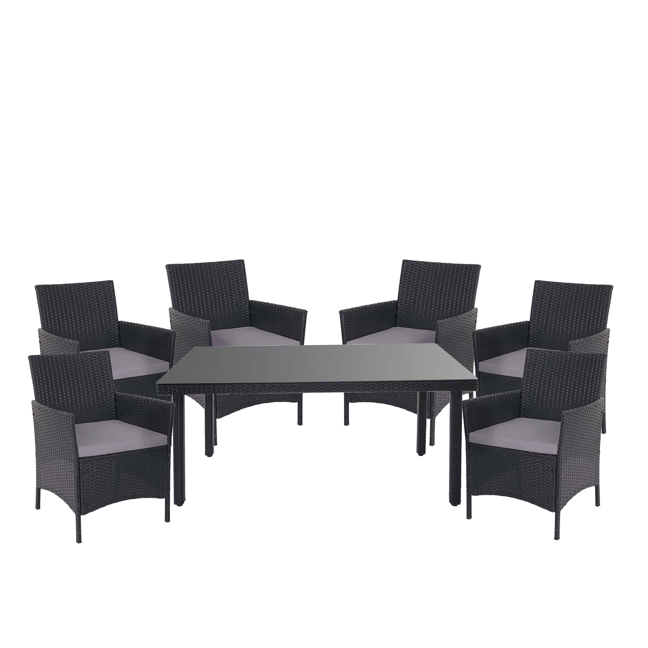 wohnli-moebel-suche-800000526895 Wohnli Möbelsuche - POLY-RATTAN-GARNITUR Anthrazit