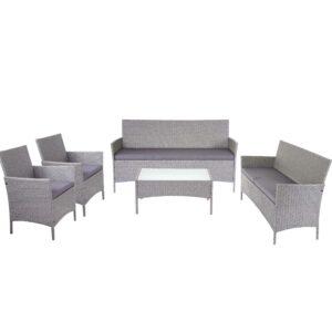 wohnli-moebel-suche-800000526909 Wohnli Möbelsuche - POLY-RATTAN GARNITUR Grau