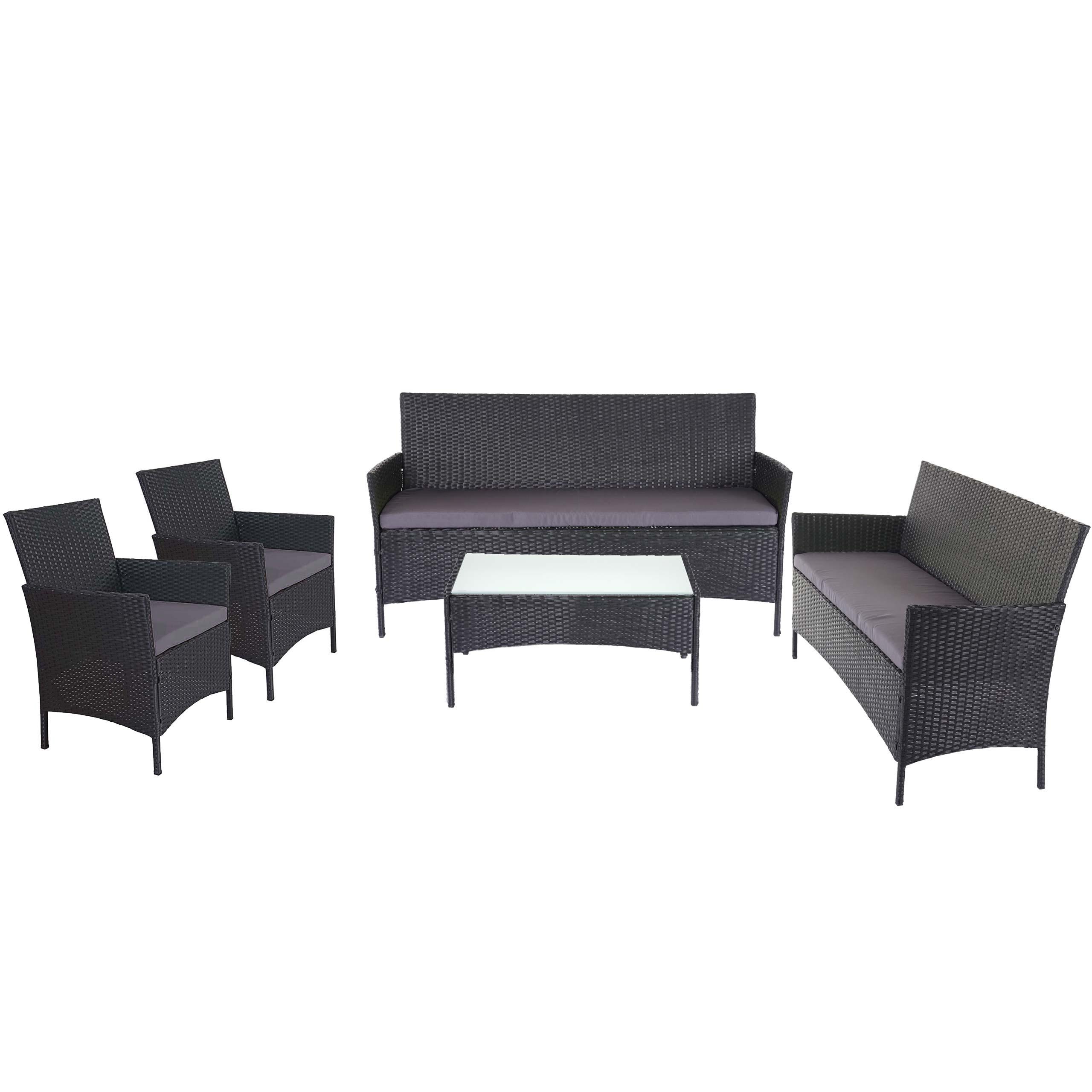 wohnli-moebel-suche-800000526911 Wohnli Möbelsuche - POLY-RATTAN GARNITUR Anthrazit