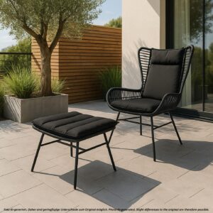 wohnli-moebel-suche-800000526926-1 POLY-RATTAN SET G17B Anthrazit Kunststoff MCW Garten & Outdoor > Gartenmöbel > Gartenstühle Anthrazit
