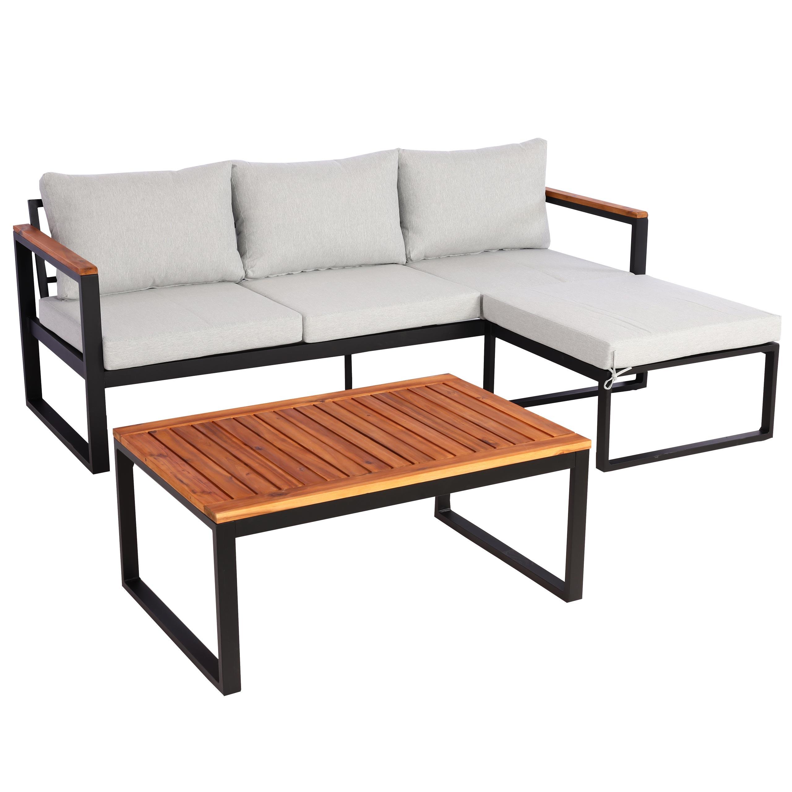 wohnli-moebel-suche-800000526957 Wohnli Möbelsuche - GARTEN-GARNITUR L26B 3ER-SET Braun