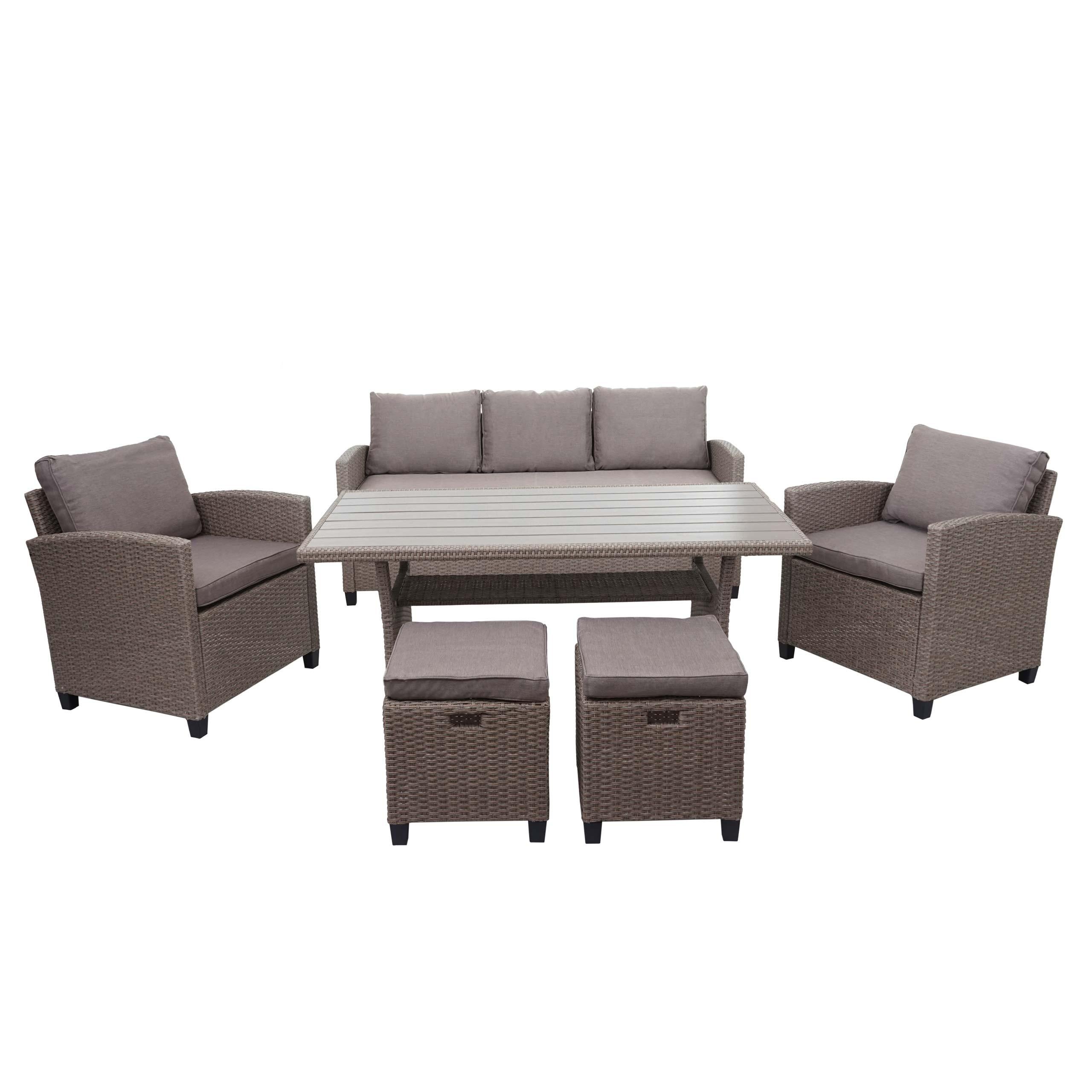 wohnli-moebel-suche-800000526973 Wohnli Möbelsuche - POLY-RATTAN GARNITUR Braun