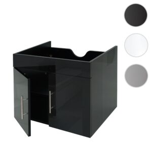 WASCHBECKENUNTERSCHRANK Schwarz Holzwerkstoff MCW Möbel > Schränke > Badezimmerschränke > Waschbeckenunterschränke Schwarz