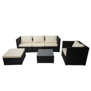 wohnli-moebel-suche-800000527051 Wohnli Möbelsuche - POLY-RATTAN-GARNITUR Schwarz