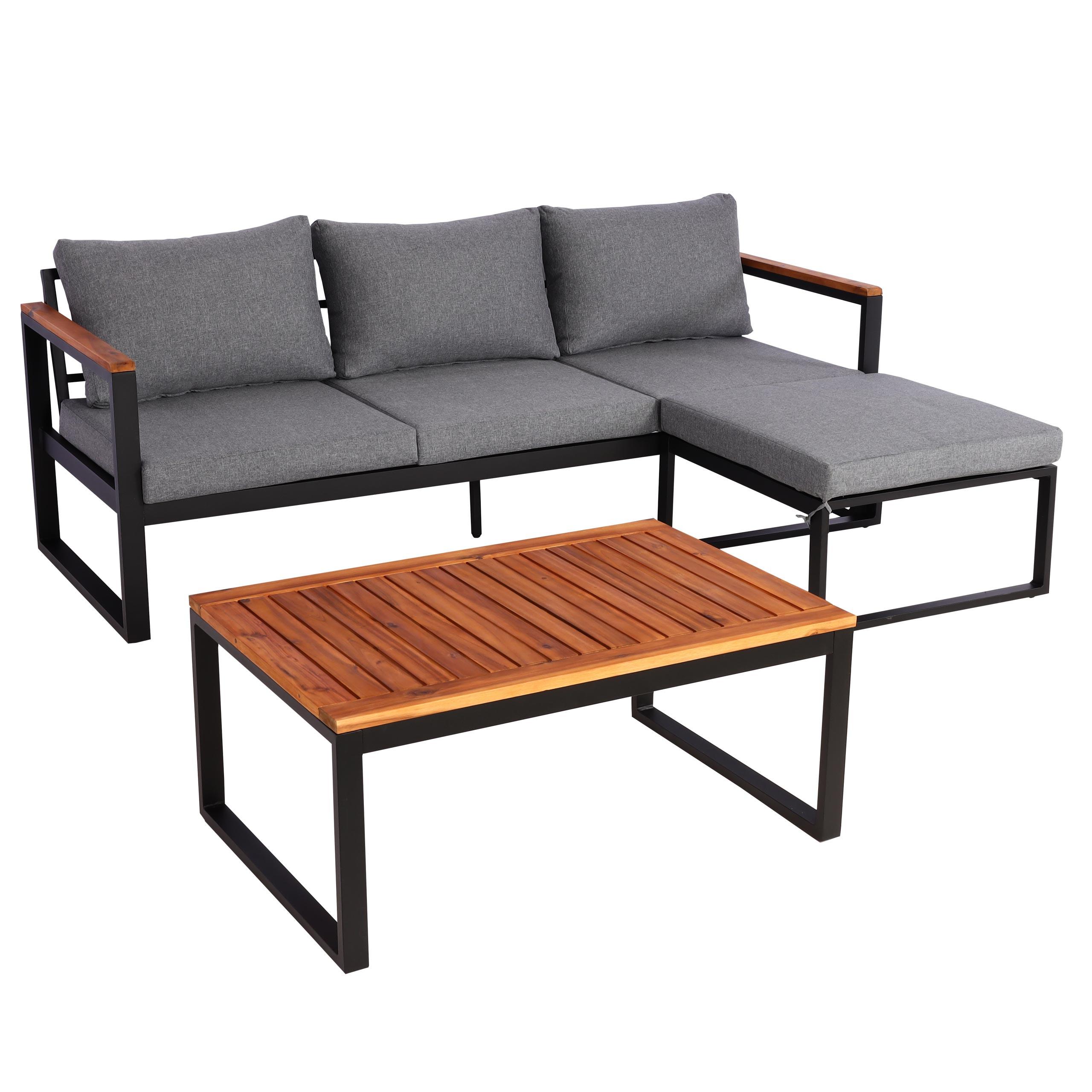 wohnli-moebel-suche-800000527052 Wohnli Möbelsuche - GARTEN-GARNITUR L26B 3ER-SET Braun