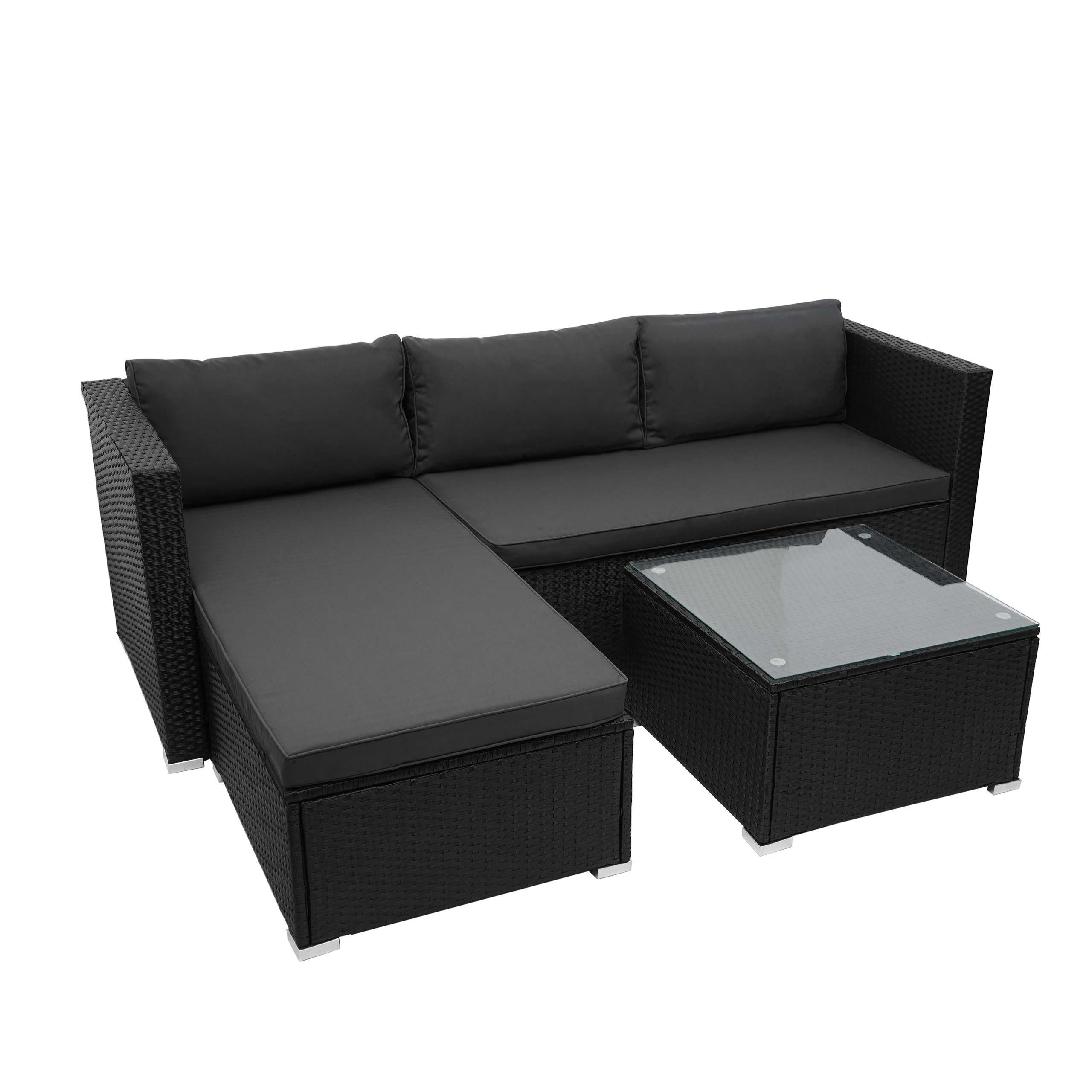 wohnli-moebel-suche-800000527084 Wohnli Möbelsuche - POLY-RATTAN GARNITUR Schwarz