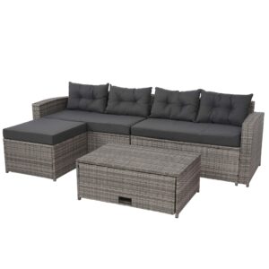 wohnli-moebel-suche-800000527097 Wohnli Möbelsuche - POLY-RATTAN GARNITUR Grau