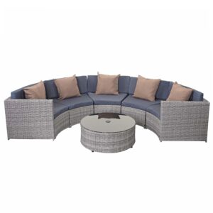 wohnli-moebel-suche-800000527103 Wohnli Möbelsuche - POLY-RATTAN GARNITUR RUND Grau