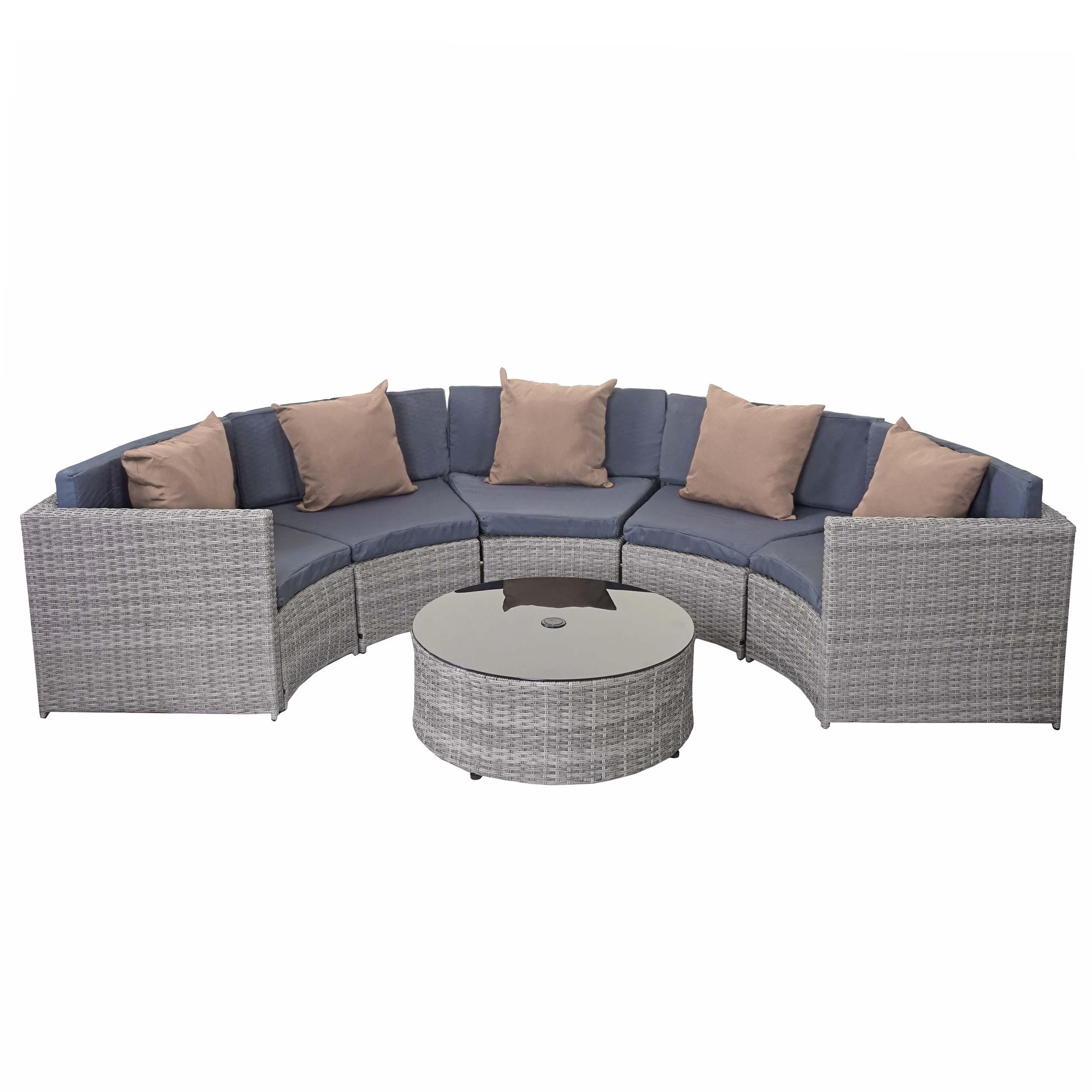 wohnli-moebel-suche-800000527103 Wohnli Möbelsuche - POLY-RATTAN GARNITUR RUND Grau