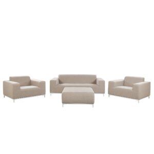 wohnli-moebel-suche-800000527544 Wohnli Möbelsuche - LOUNGE SET 5-Sitzer beige/weißes Gestell Rovigo