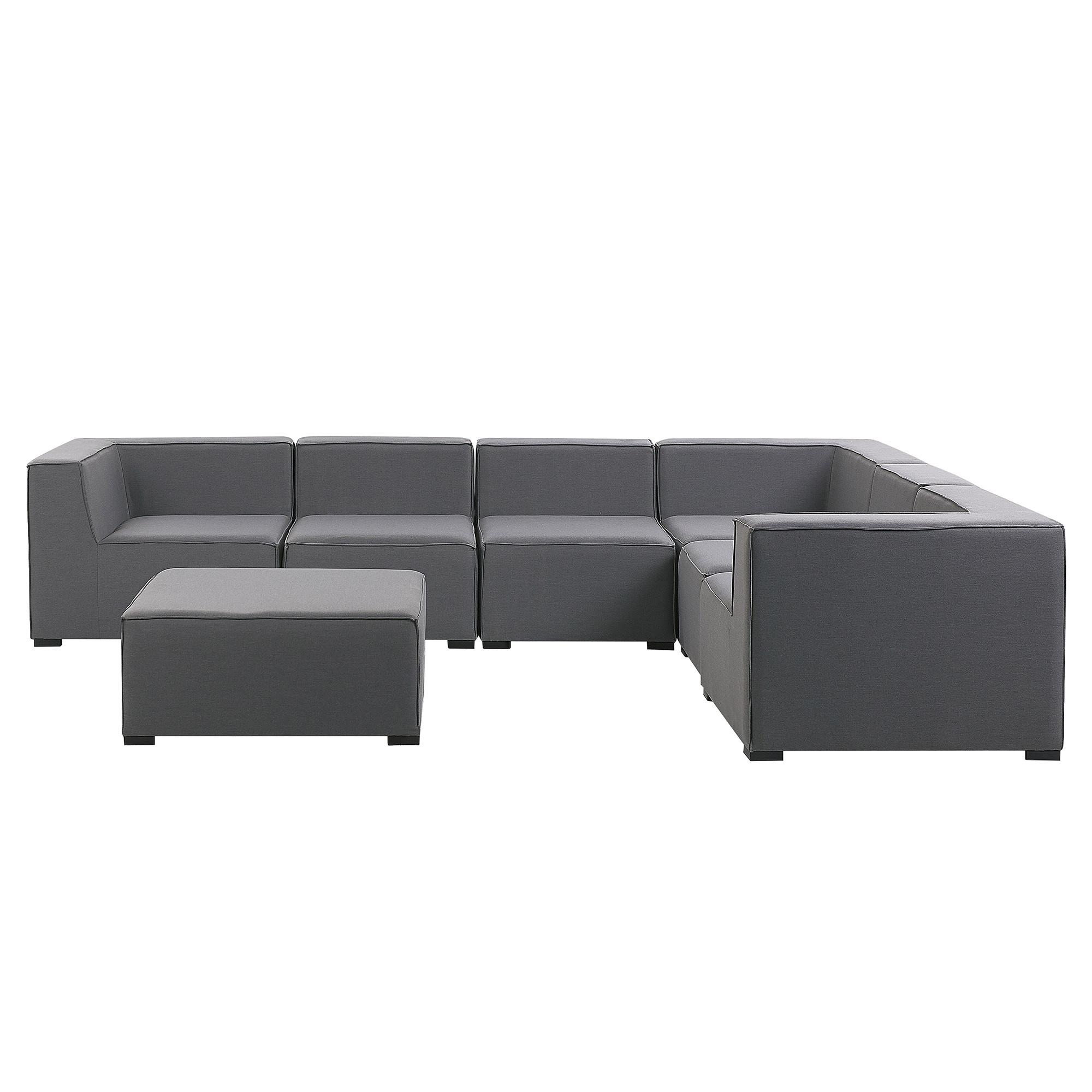 wohnli-moebel-suche-800000527557 Wohnli Möbelsuche - LOUNGE SET 7-Sitzer grau rechtsseitig modular Arezzo