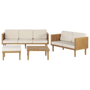 wohnli-moebel-suche-800000527570 Wohnli Möbelsuche - LOUNGE-SET Akazienholz 4-sitzer Hellbraun Baratti