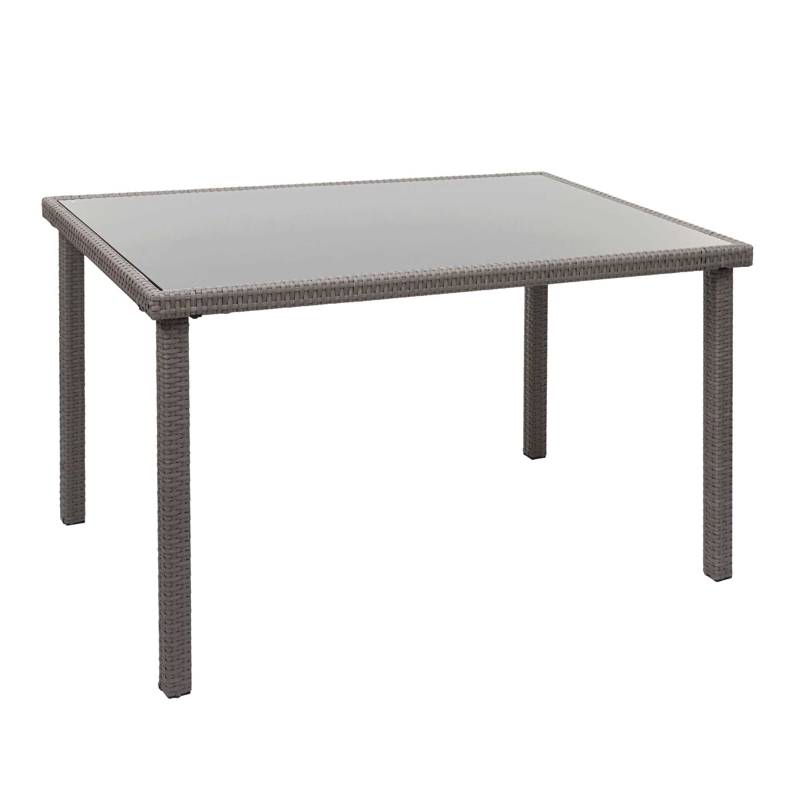 wohnli-moebel-suche-800000528350 Wohnli Möbelsuche - POLY-RATTAN TISCH rechteck Grau