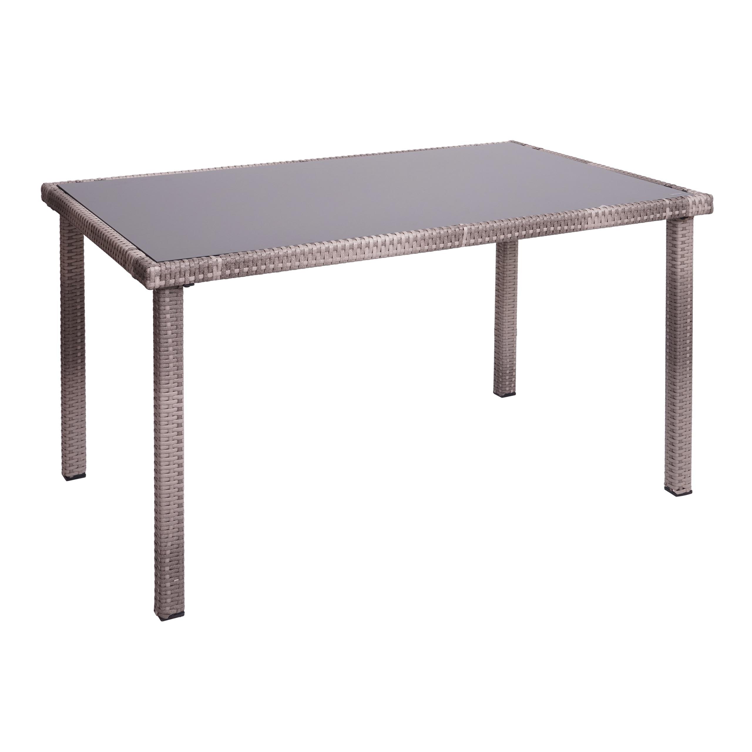 wohnli-moebel-suche-800000528352 Wohnli Möbelsuche - POLY-RATTAN TISCH rechteck Grau