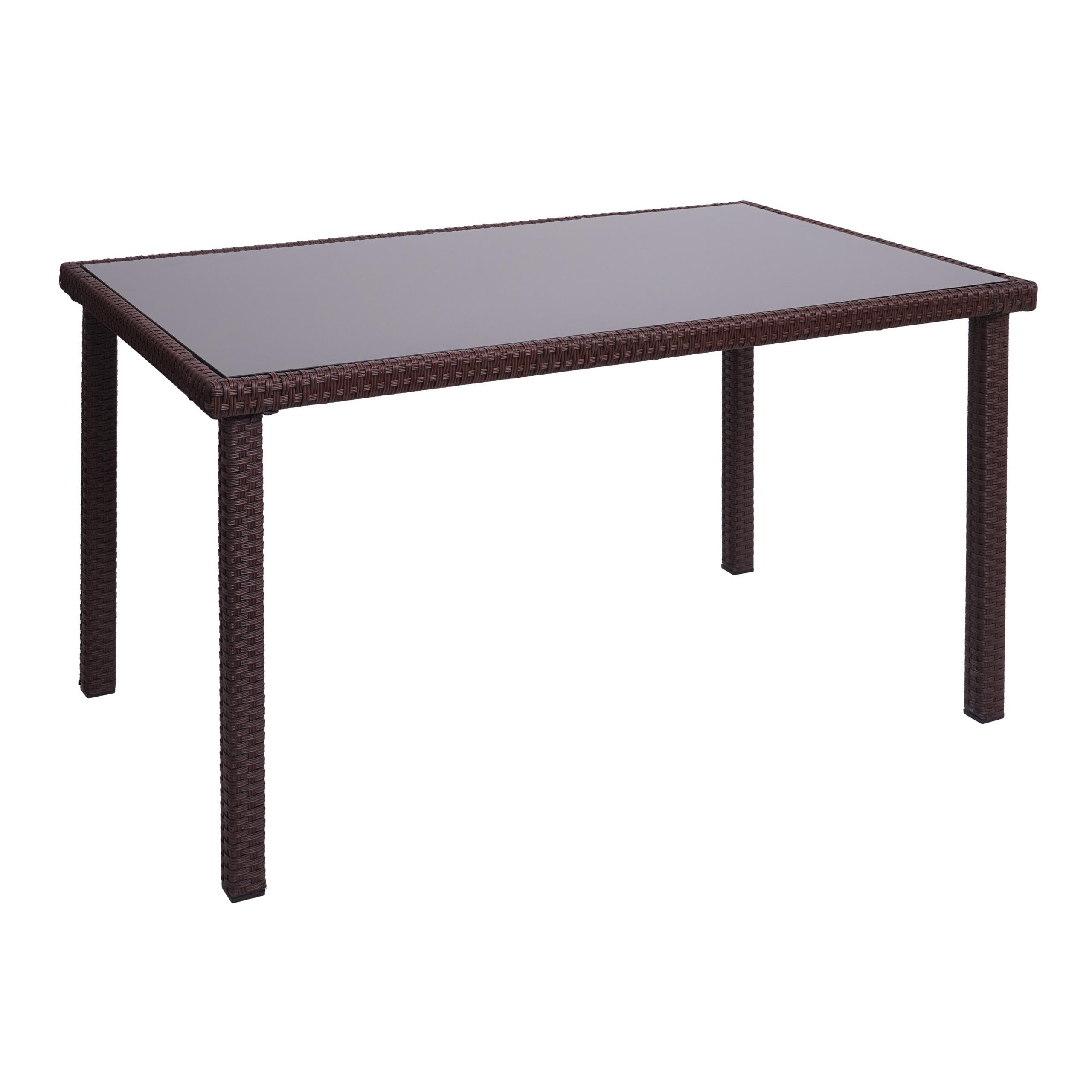 wohnli-moebel-suche-800000528354 Wohnli Möbelsuche - POLY-RATTAN TISCH rechteck Braun