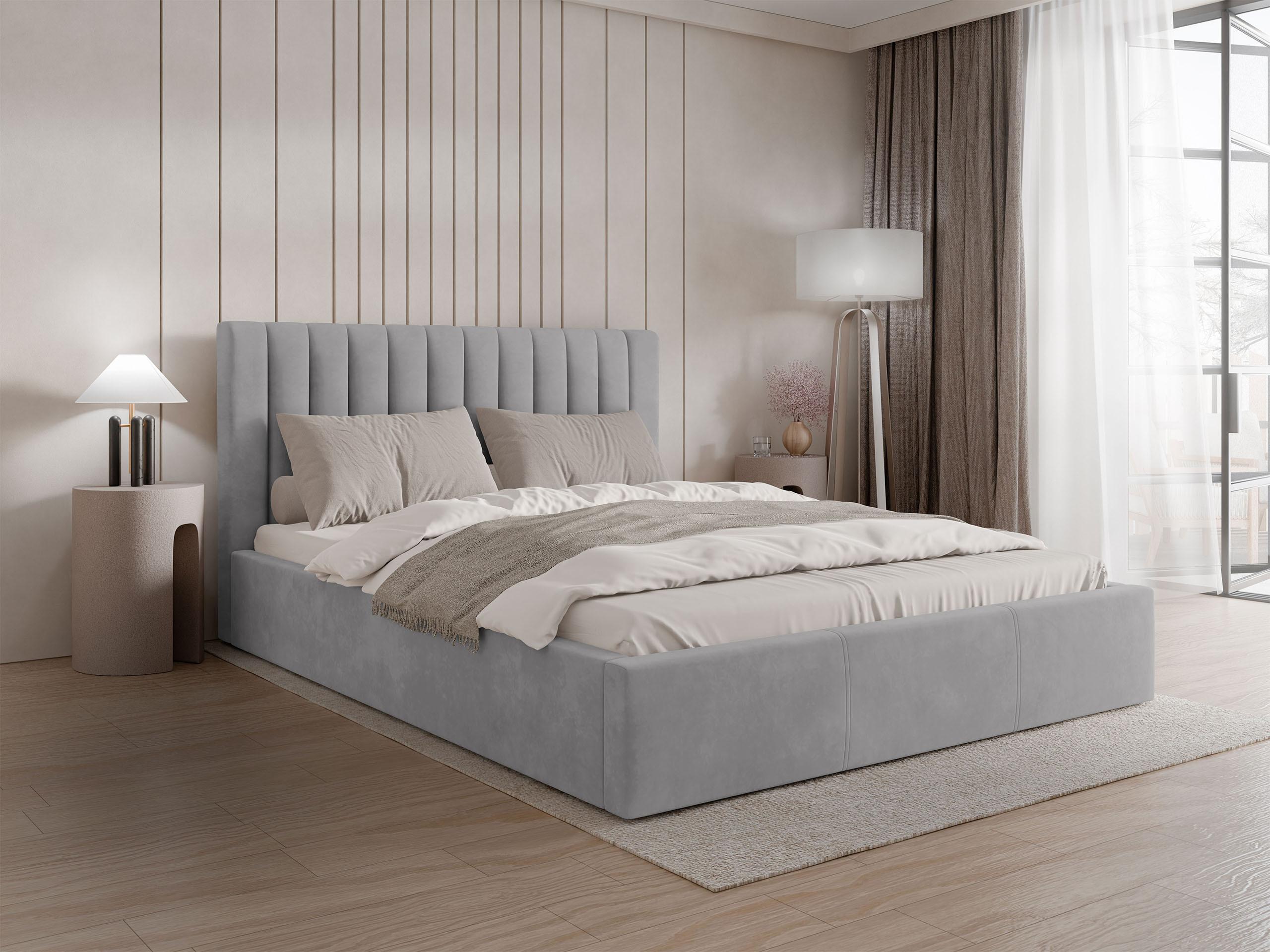 POLSTERBETT Cosmo Textil MIRJAN24 Möbel > Betten > Polsterbetten Grau