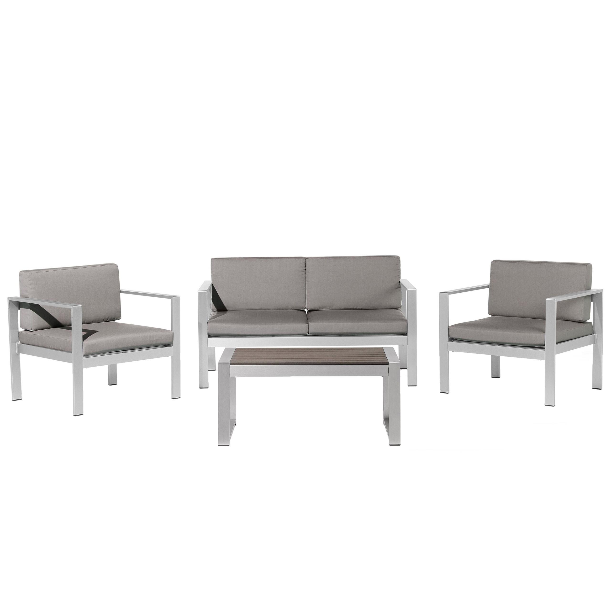wohnli-moebel-suche-800000529438 Wohnli Möbelsuche - LOUNGE-SET 4-sitzer Aluminium Dunkelgrau Salerno