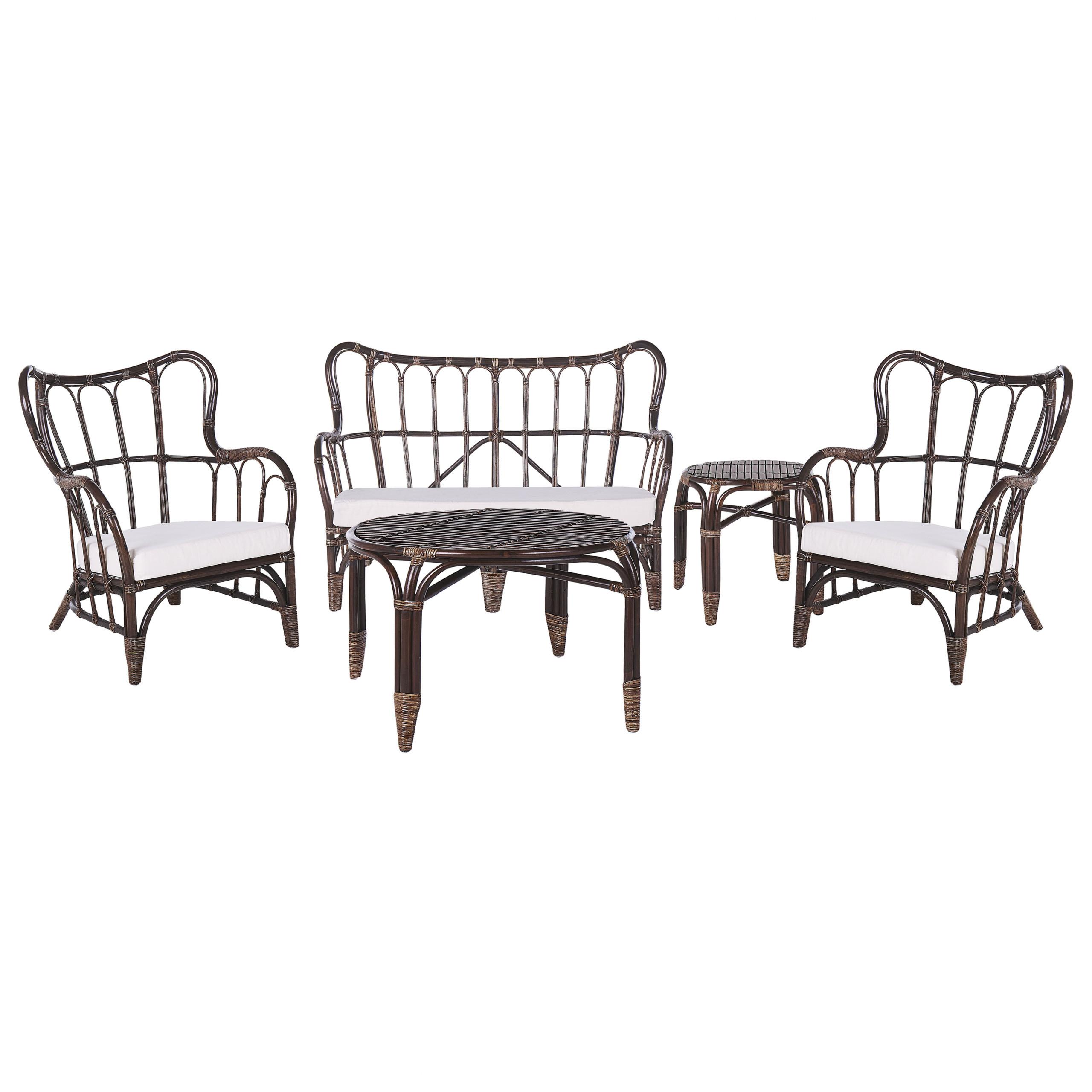 Wohnli Möbelsuche - GARTENMÖBEL-SET 4-sitzer Rattan Braun Brindisi
