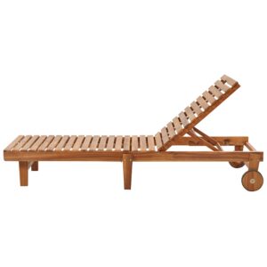 wohnli-moebel-suche-800000529450-1 GARTENLIEGE hellbraun Pietralunga Holz Beliani Garten & Outdoor > Gartenmöbel > Gartenliegen Braun