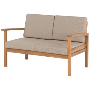 LOUNGE-SET 4-sitzer Akazienholz hellbraun Manila Holz Beliani Garten & Outdoor > Gartenmöbel > Gartenmöbel-Sets Braun