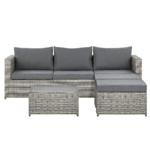 wohnli-moebel-suche-800000529464 Wohnli Möbelsuche - LOUNGE SET 5-Sitzer grau rechtsseitig modular Sabbia