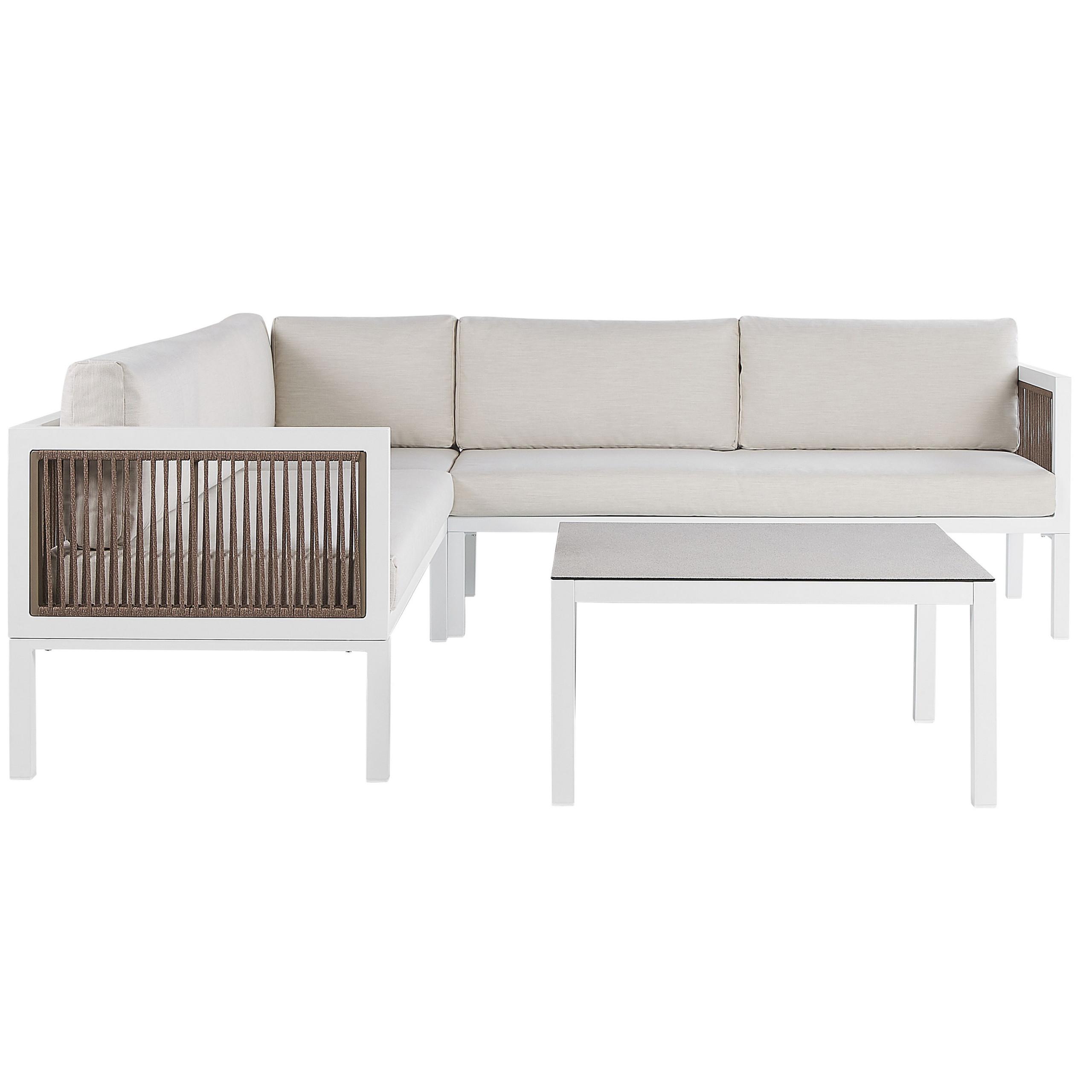 Wohnli Möbelsuche - LOUNGE SET 4-Sitzer weiß rechtsseitig Borello