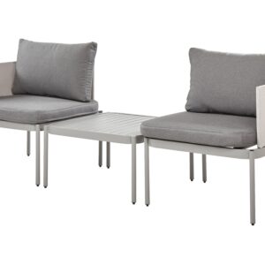 wohnli-moebel-suche-800000529480-1 LOUNGE SET 2-Sitzer modular Grau Terracina Metall Beliani Garten & Outdoor > Gartenmöbel > Gartenmöbel-Sets Grau