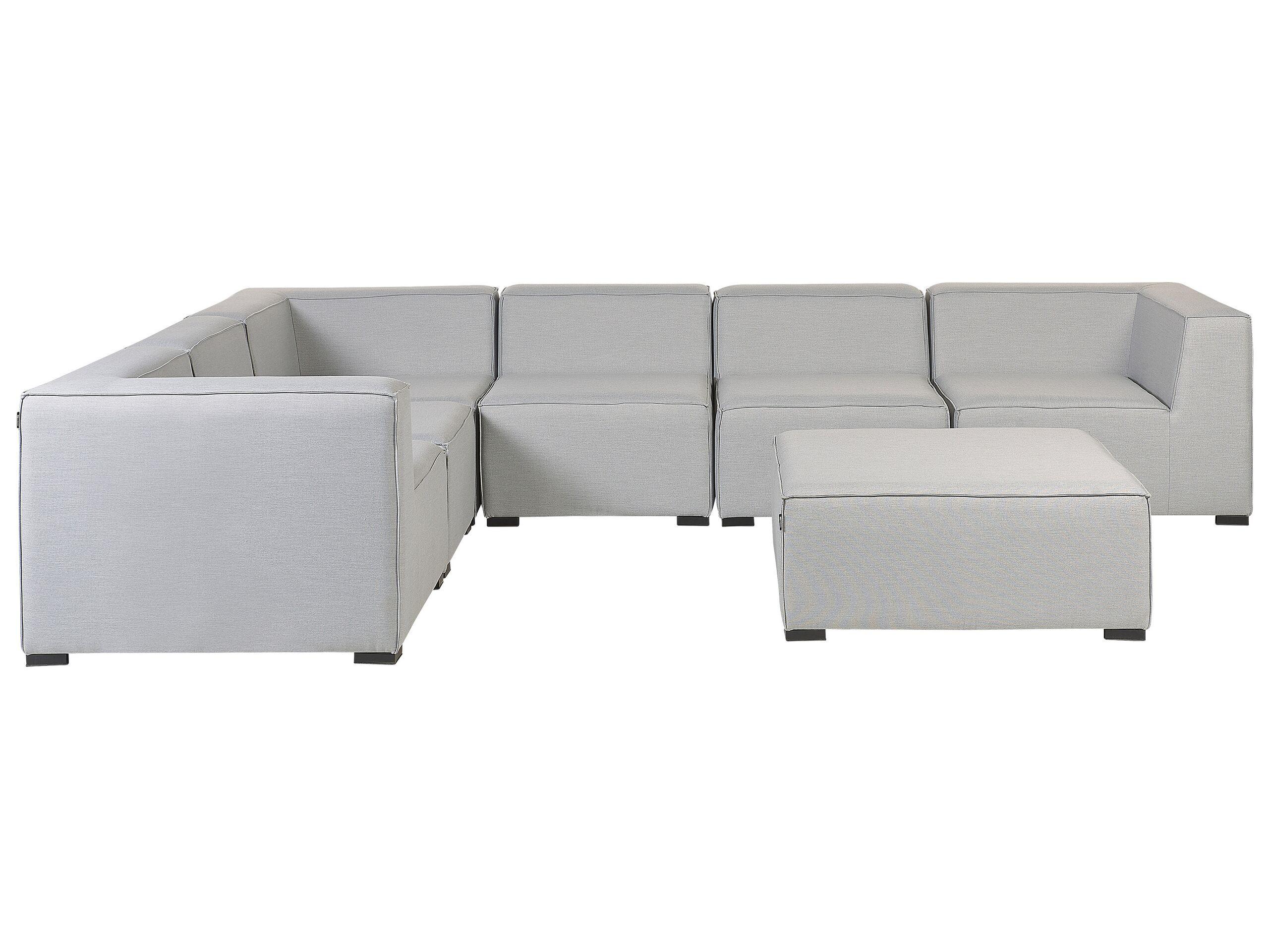 wohnli-moebel-suche-800000529482 Wohnli Möbelsuche - LOUNGE SET 7-Sitzer hellgrau linksseitig modular Arezzo
