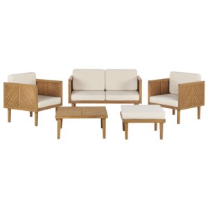 Wohnli Möbelsuche - LOUNGE-SET 4-sitzer Akazienholz Hellbraun Baratti